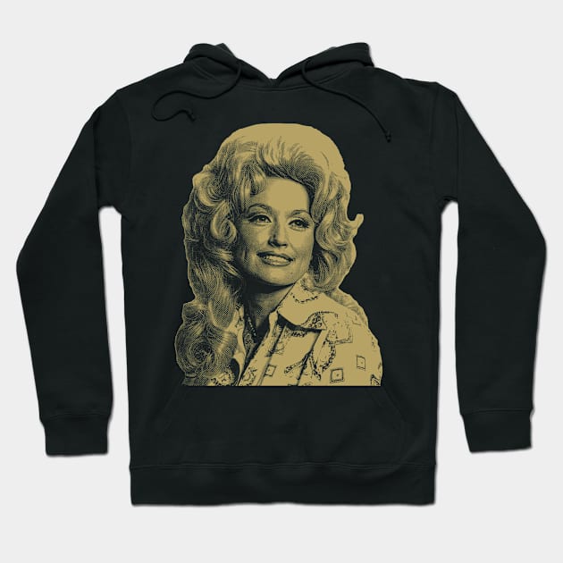 Retro Style Dolly Parton Hoodie by Morrow DIvision